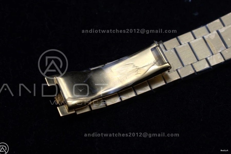 Gold RG DayDate 40 Dial GSF on Gain President Roman Bracelet Weight A2836 0406